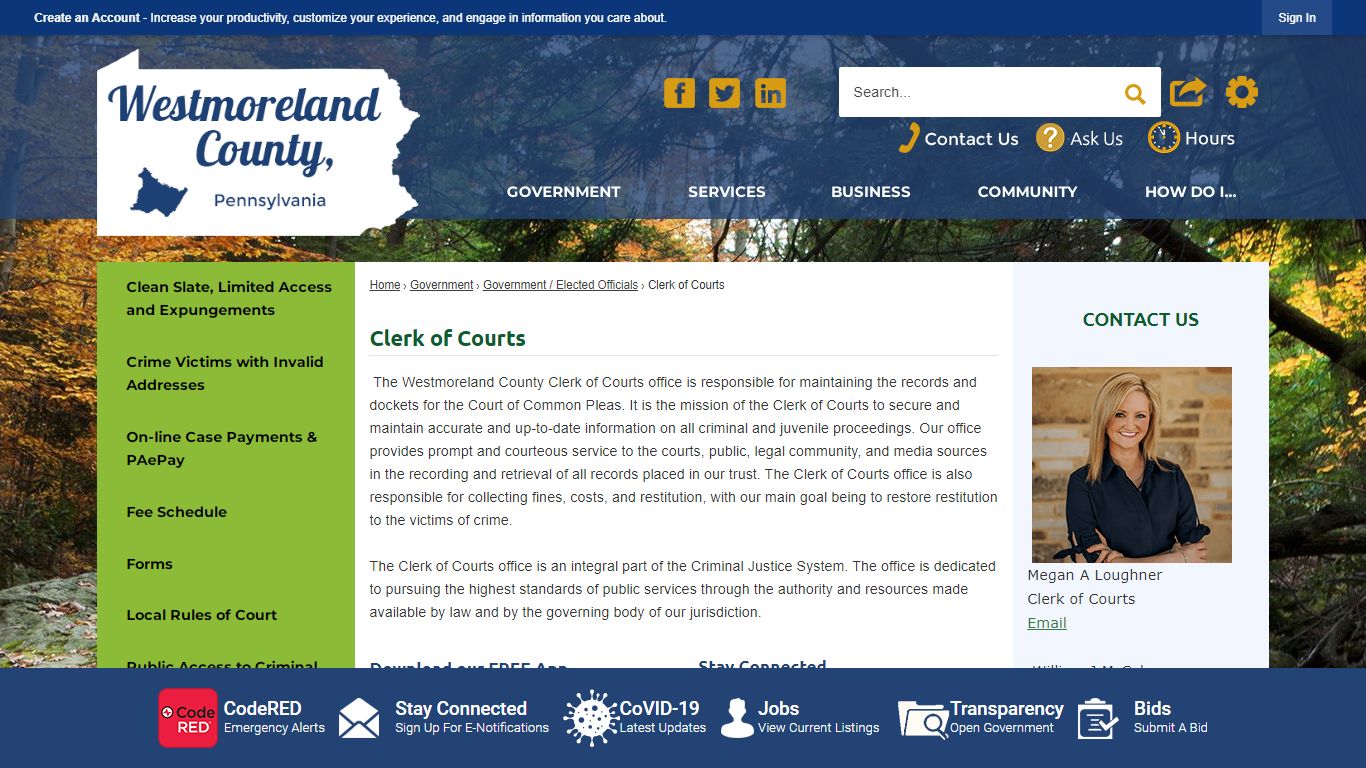 Clerk of Courts | Westmoreland County, PA - Official Website